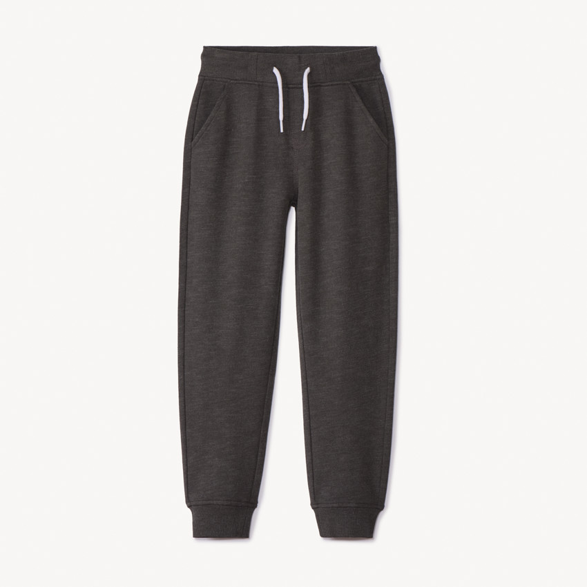 Pantalón de chándal para niño en felpa lisa 