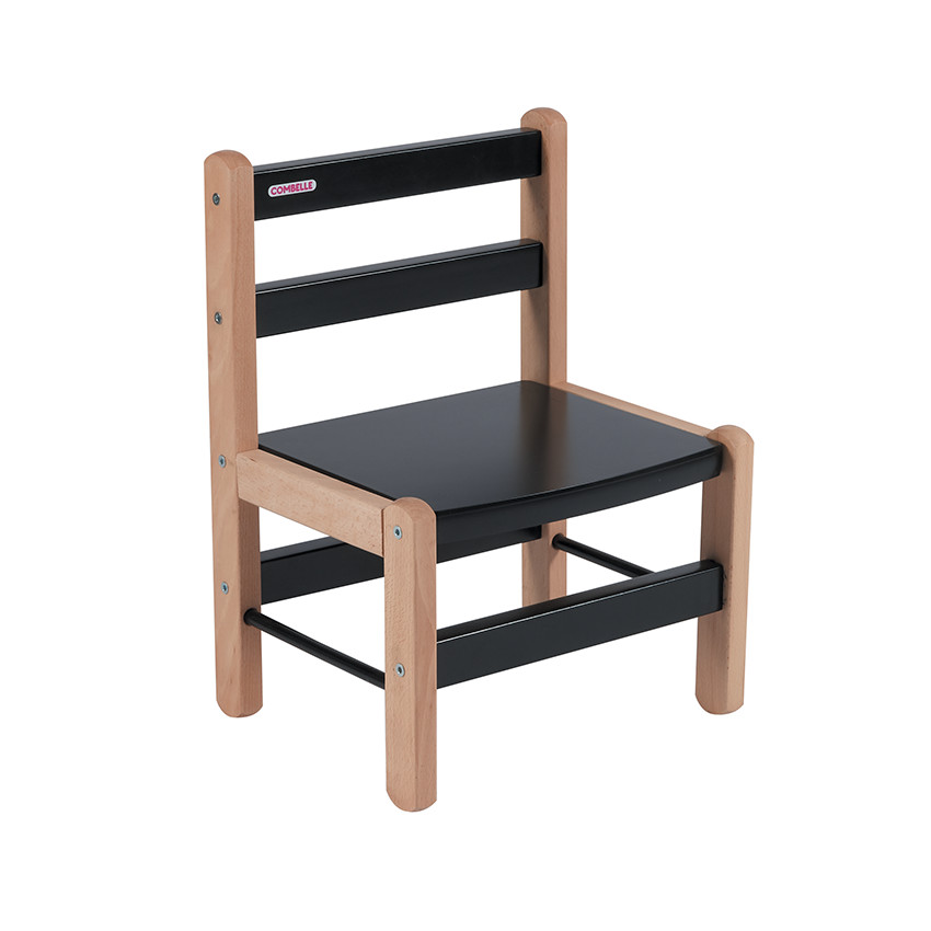 Silla infantil – bicolor natural/ negro 