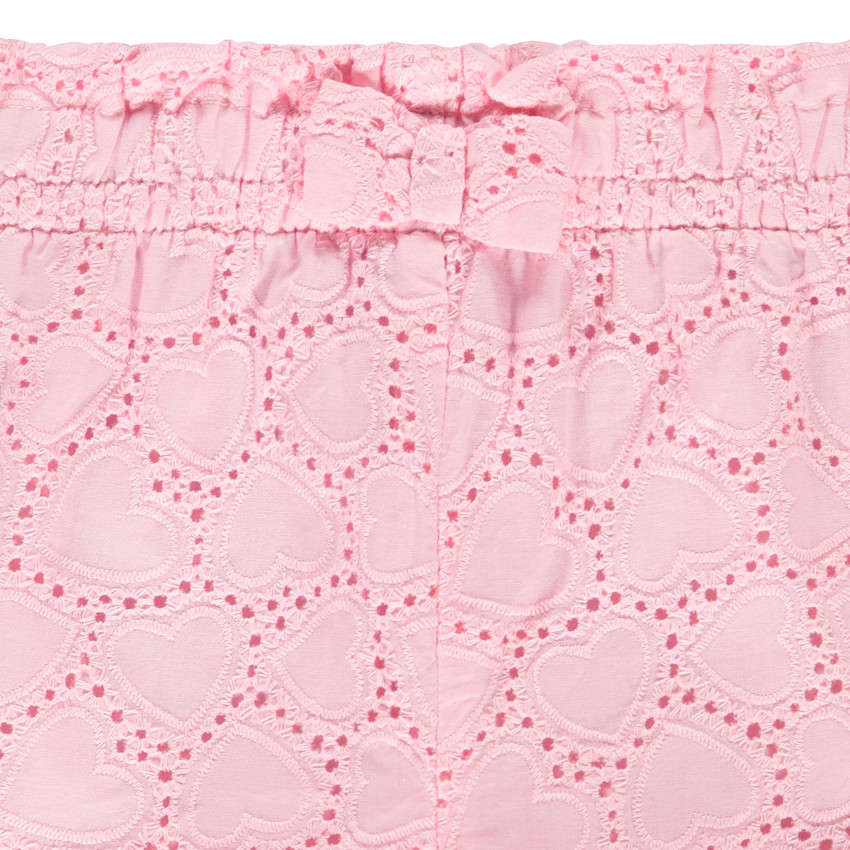 Short liso con bordado inglés y lazo decorativo para bebé niña  Additional Short liso con bordado inglés y lazo decorativo para bebé niña