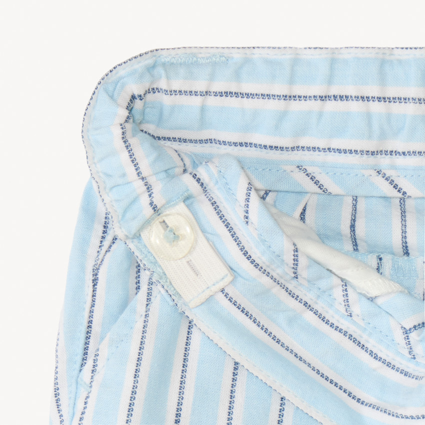Bermudas de tela a rayas para bebé niño 
