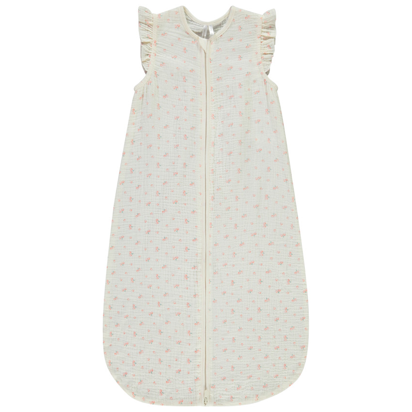 Gigoteuse en doble gasa TOG 0.5 estampado flores para bebé niña 