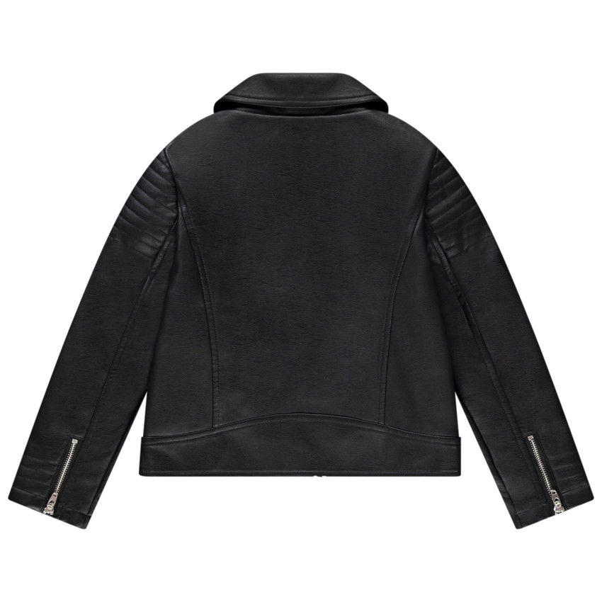 Perfecto estilo biker en piel sintética para niña 