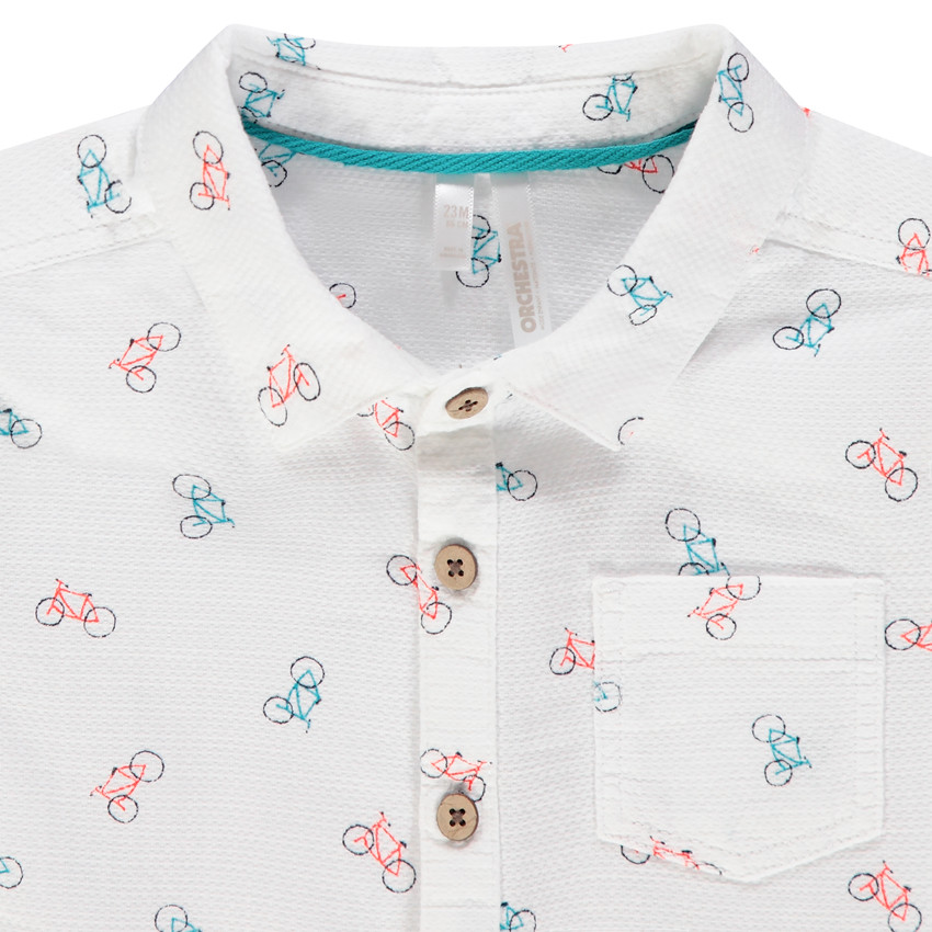 Camisa manga corta motivo bicicleta 