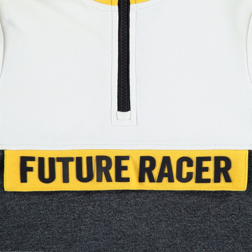 Sudadera tricolor con capucha 