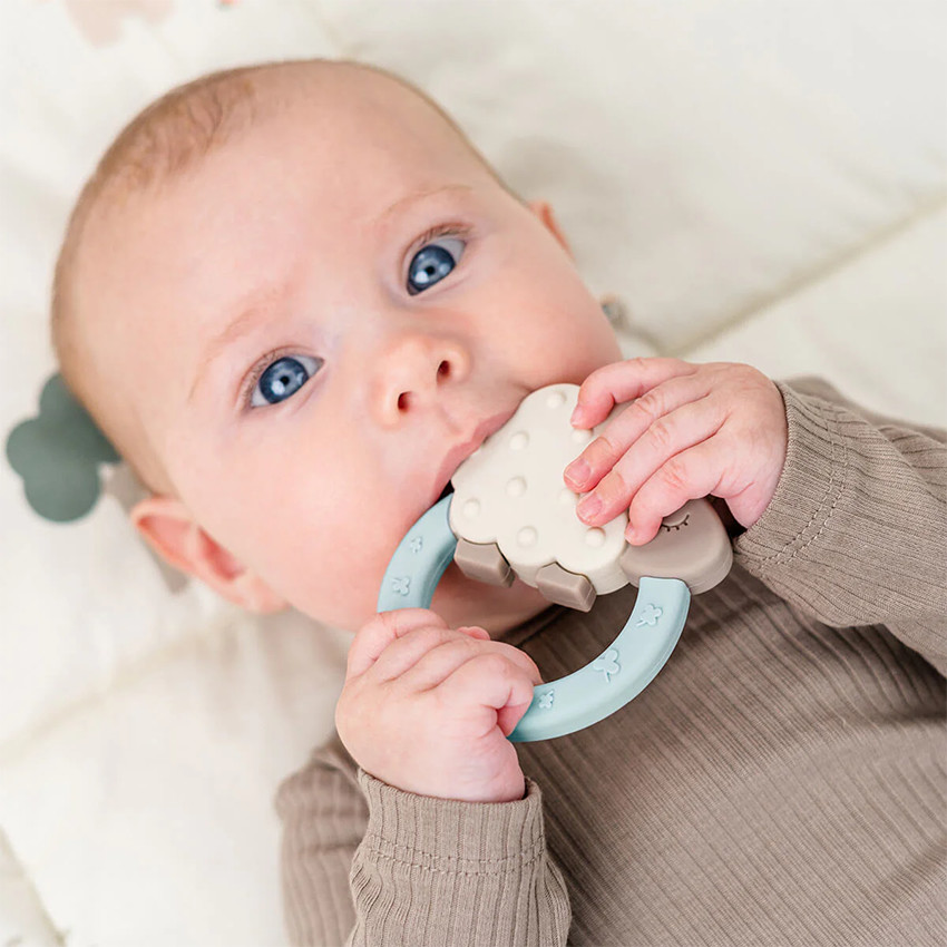 Aro de dentición Sheepy azul 