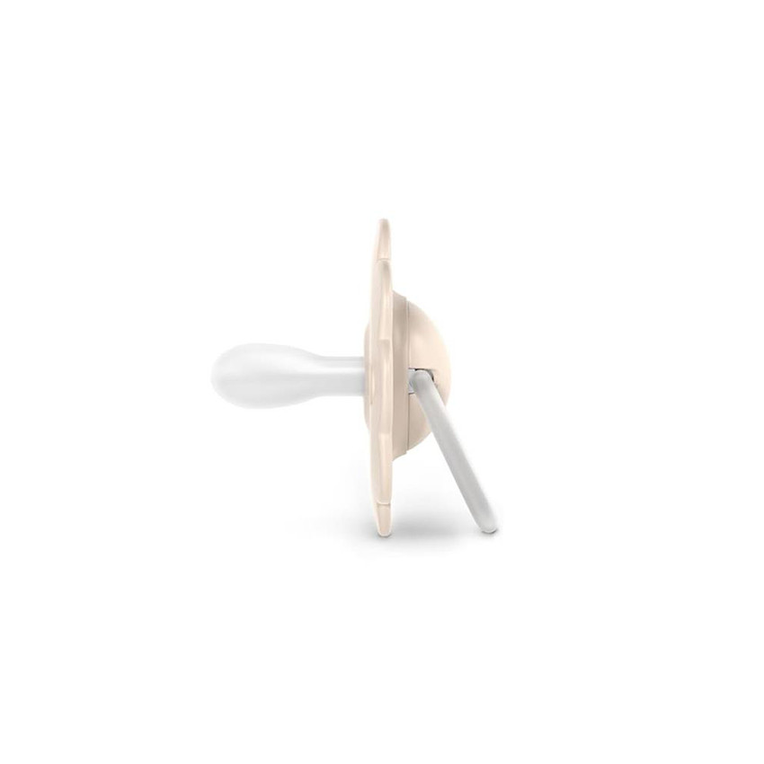 Chupete tetina fisiológica silicona SX PRO Wonder 0-6M decorado beige 