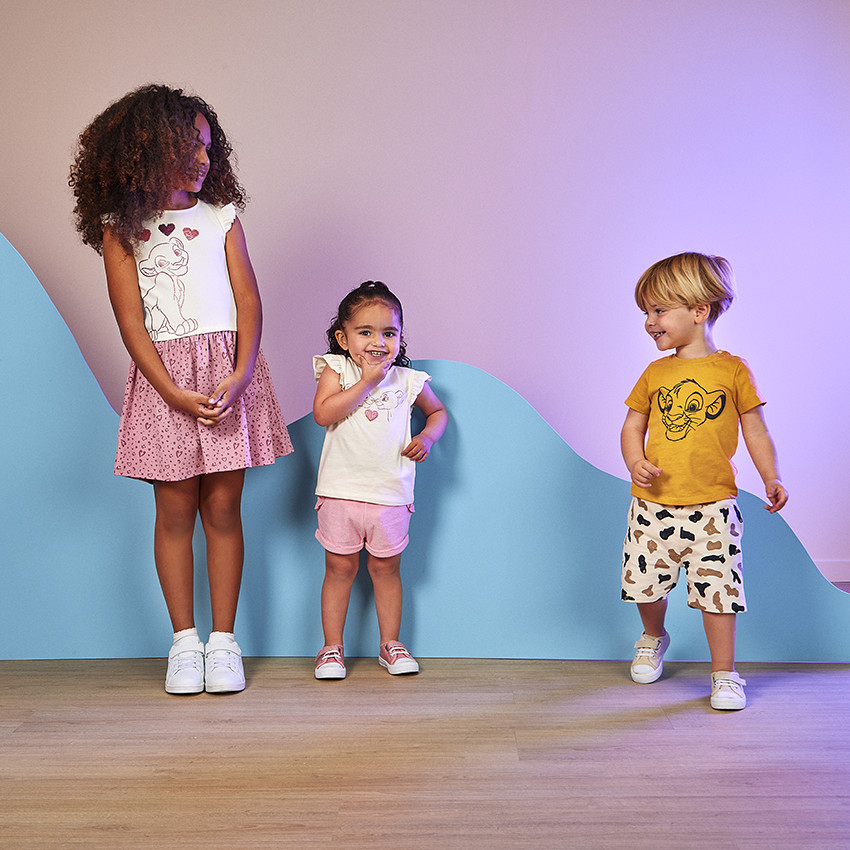 Vestido efecto 2 en 1 Nala Disney con lentejuelas mágicas para niña 