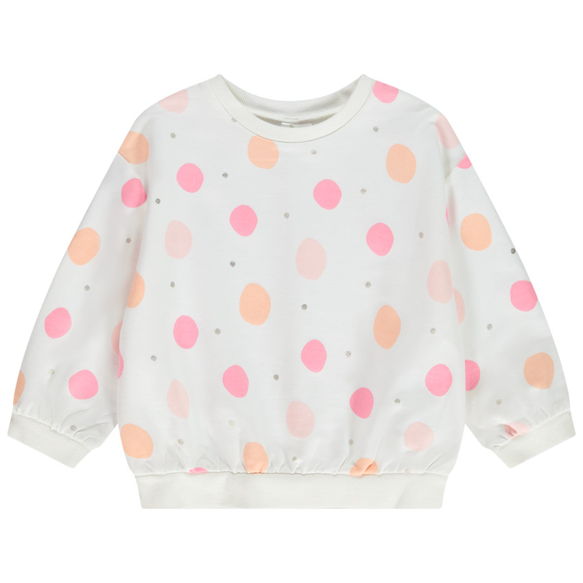 Sudadera oversize estampado fantasía para bebé niña 