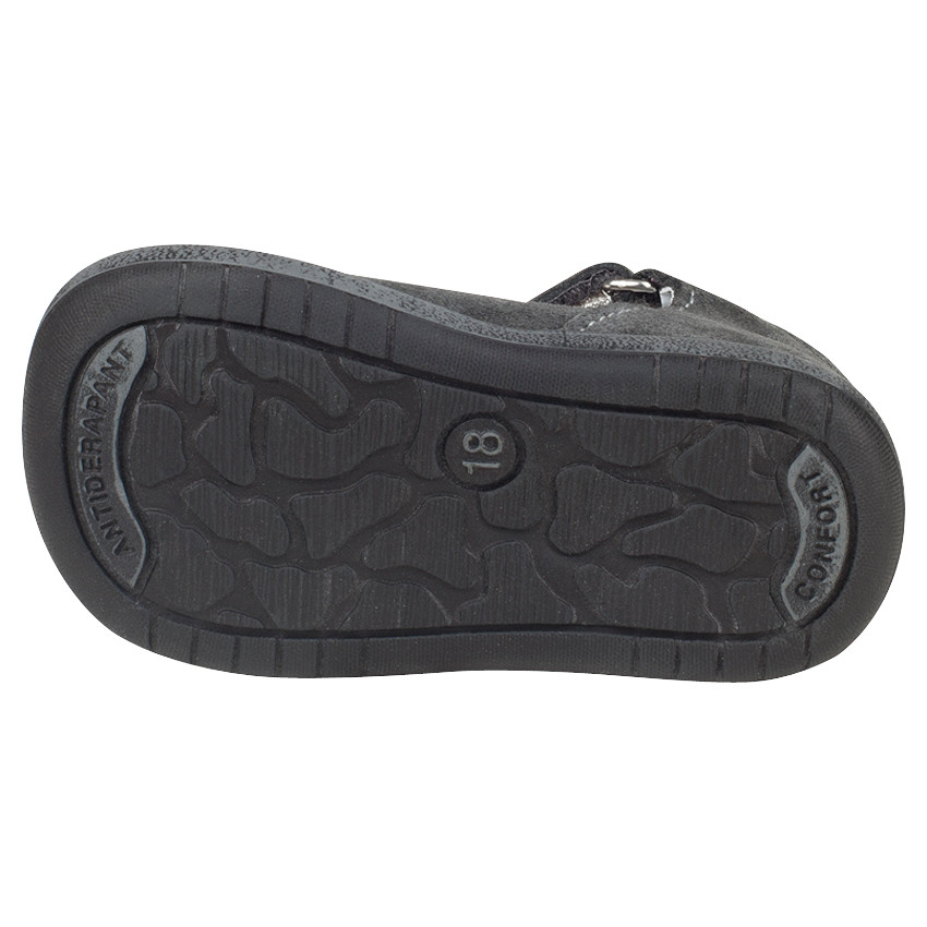 Zapatos salomé de piel serraje aplicación con estampado corazón 