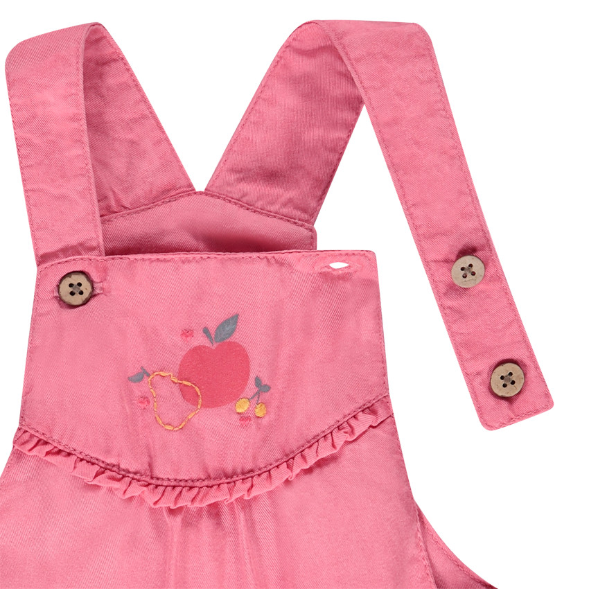 Conjunto de 2 piezas con peto corto para bebé niña 