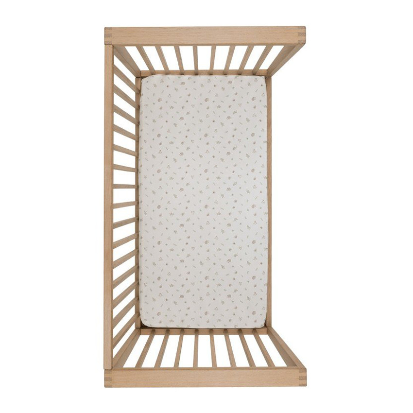 Sábana bajera cuna 60x120 cm Pack 2 uds. Calma verde 