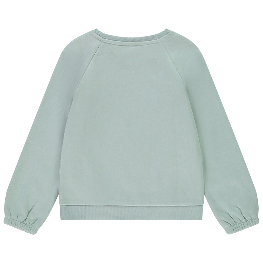 Sudadera de felpa con strass y purpurina para niña 