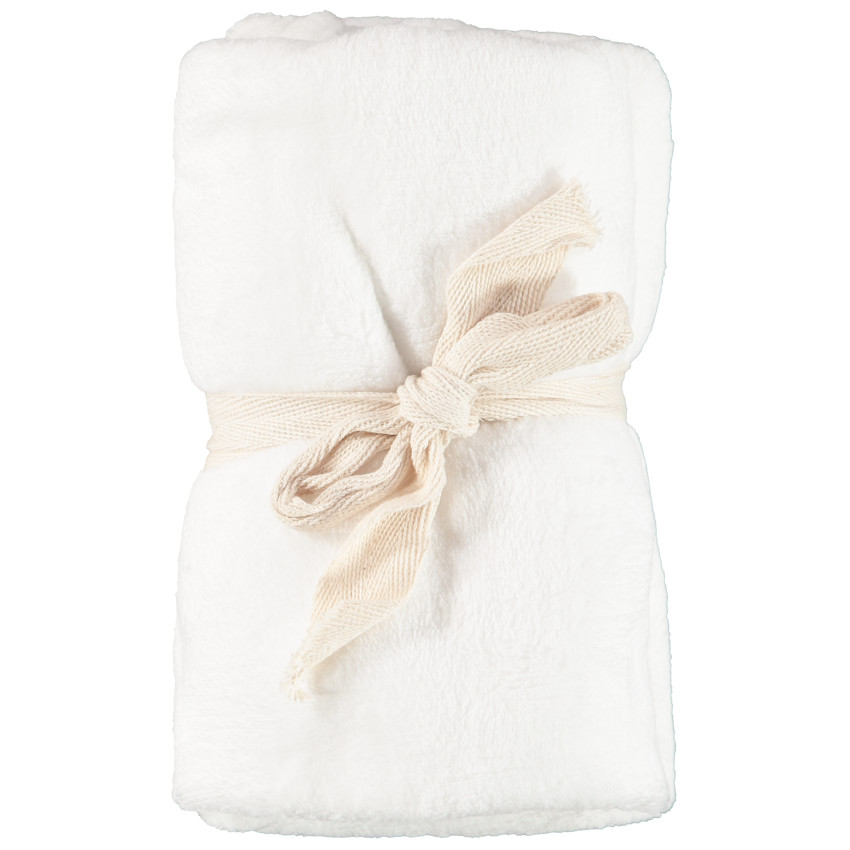 Manta de sherpa unicolor 75 x 75 cm 