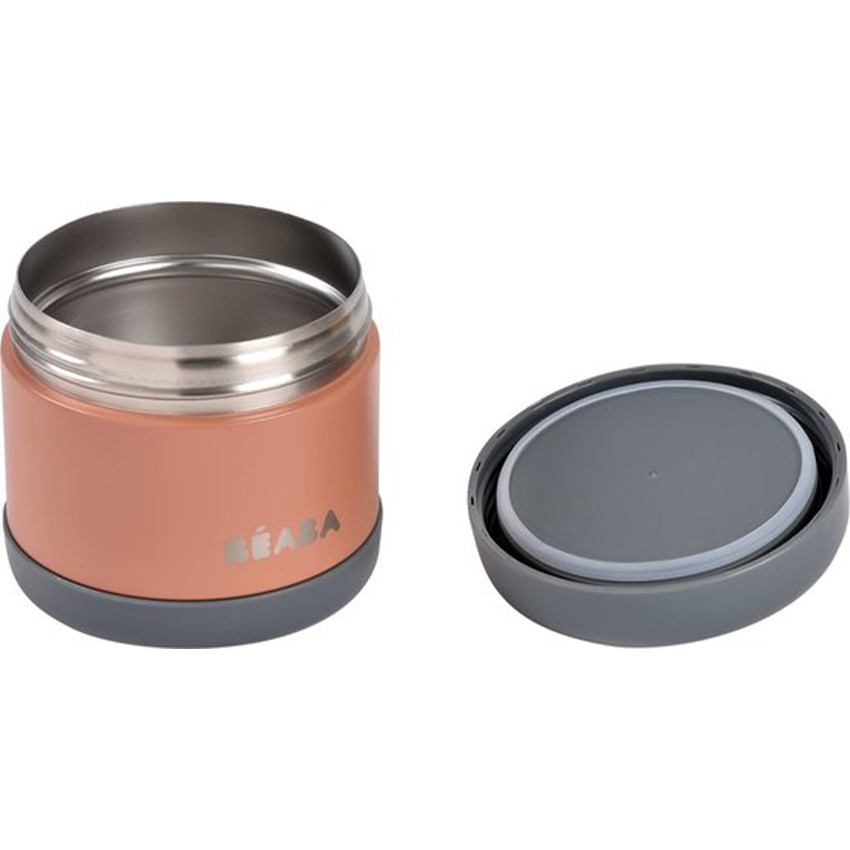 Thermo-portion inox 500ml Gris Minéral/ Terracotta 