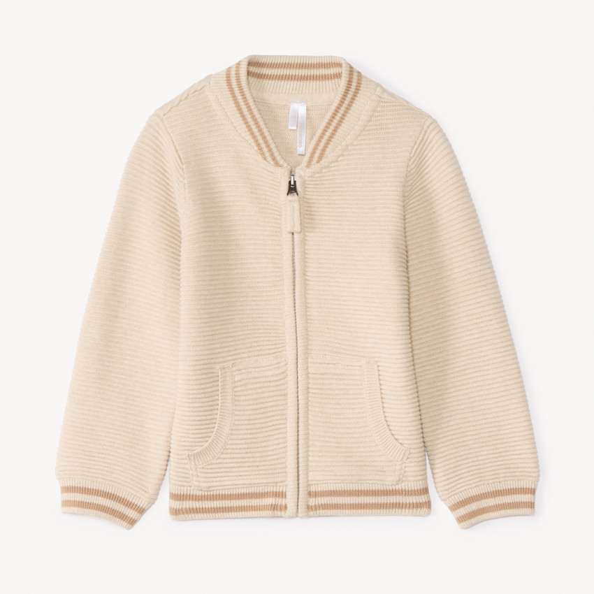 Chaleco teddy de punto liso para bebé niño 