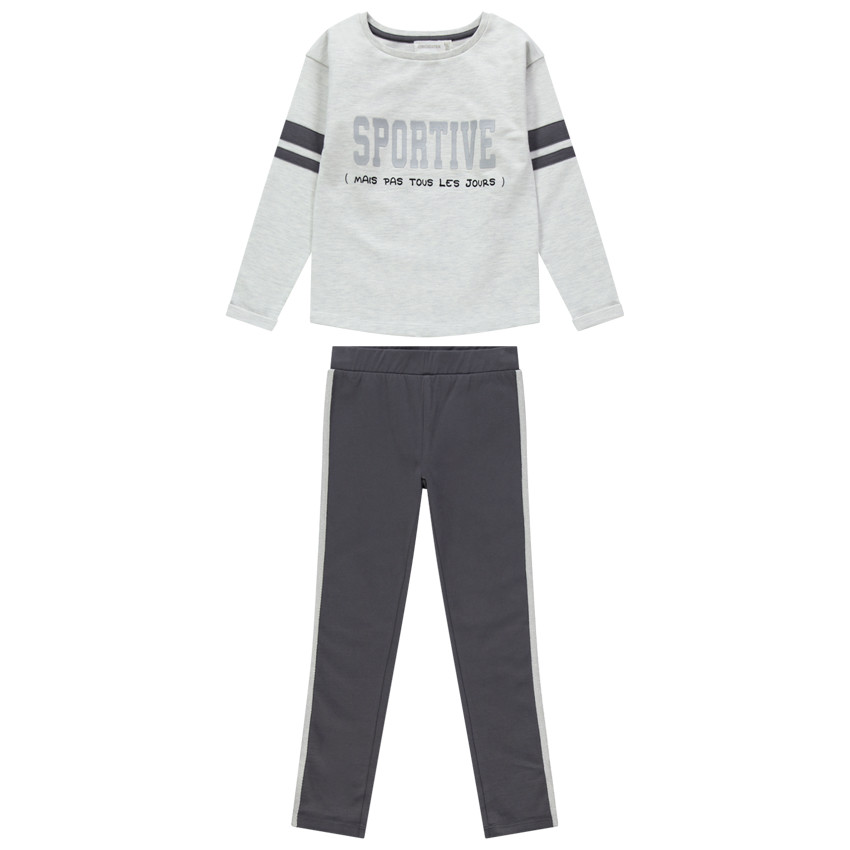 Conjunto jogging mensaje estampado  Additional Conjunto jogging mensaje estampado