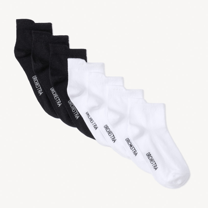 Pack de 7 pares de calcetines cortos lisos para niño  Additional Pack de 7 pares de calcetines cortos lisos para niño