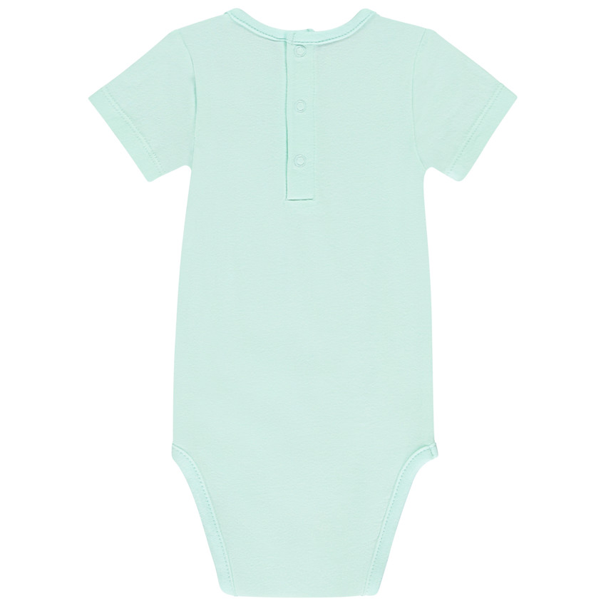 Lote de 3 Bodies de manga corta lisos para bebé niño 