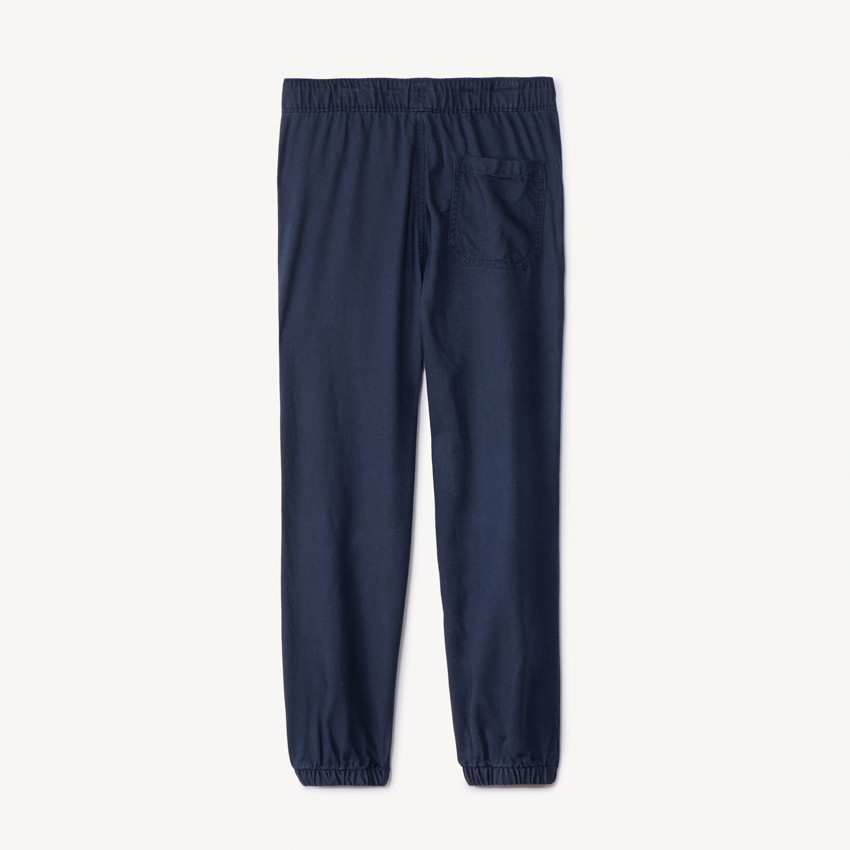 Pantalón jogger liso de twill para niño 