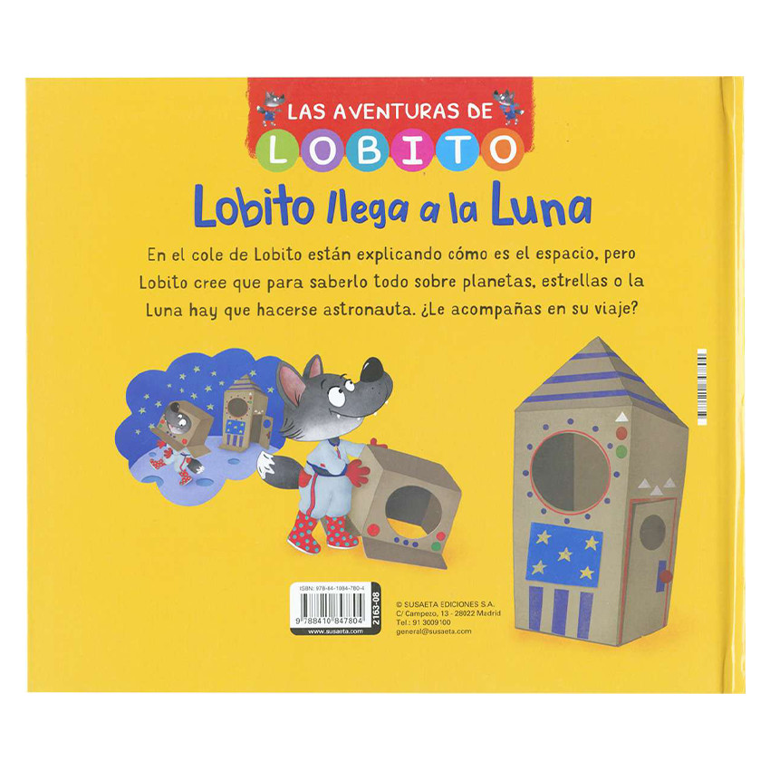 Cuento Lobito llega a la luna +5años 