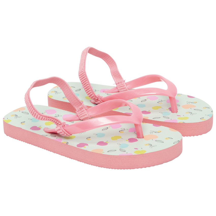 Tongs impresas de manzanas para niña con tira según la edad  Additional Tongs impresas de manzanas para niña con tira según la edad