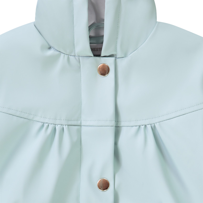 Parka gomme doublée jersey avec poches à rabat pour fille 