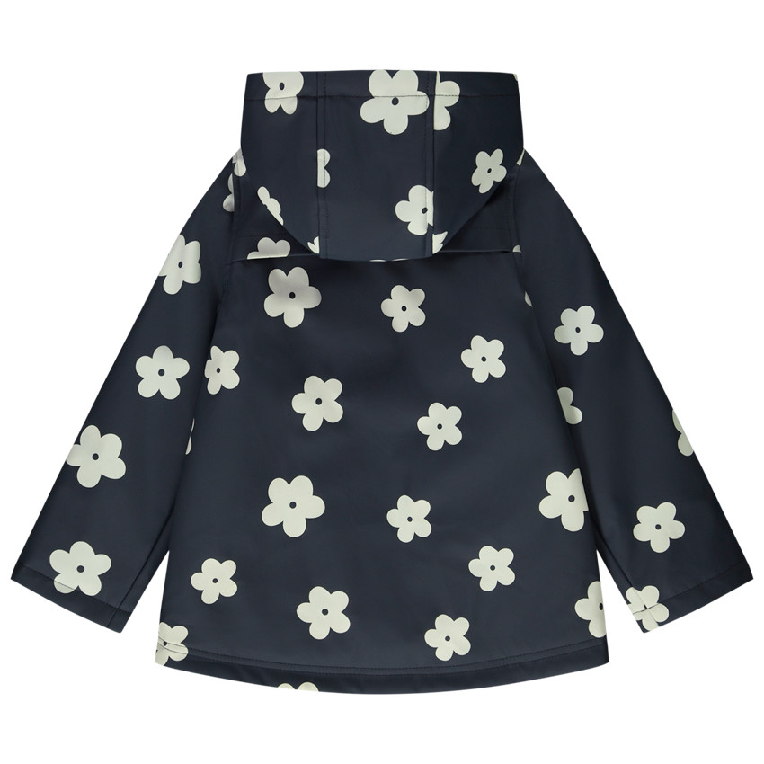 Parka goma acolchada estampado flores para niña 