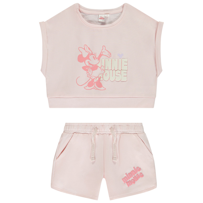 Conjunto 2 piezas estampado puff Minnie Disney para niña 