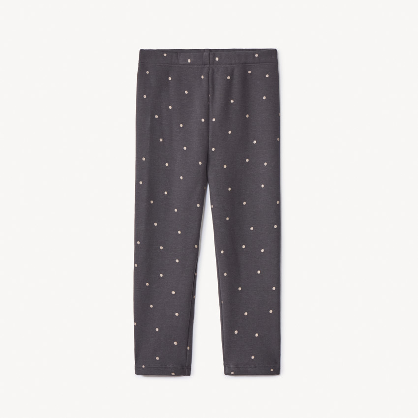 Pantalón con forro y estampado de lunares con purpurina para bebé niña 