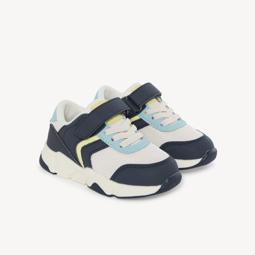 Zapatillas deportivas con velcro de malla para bebé niño 