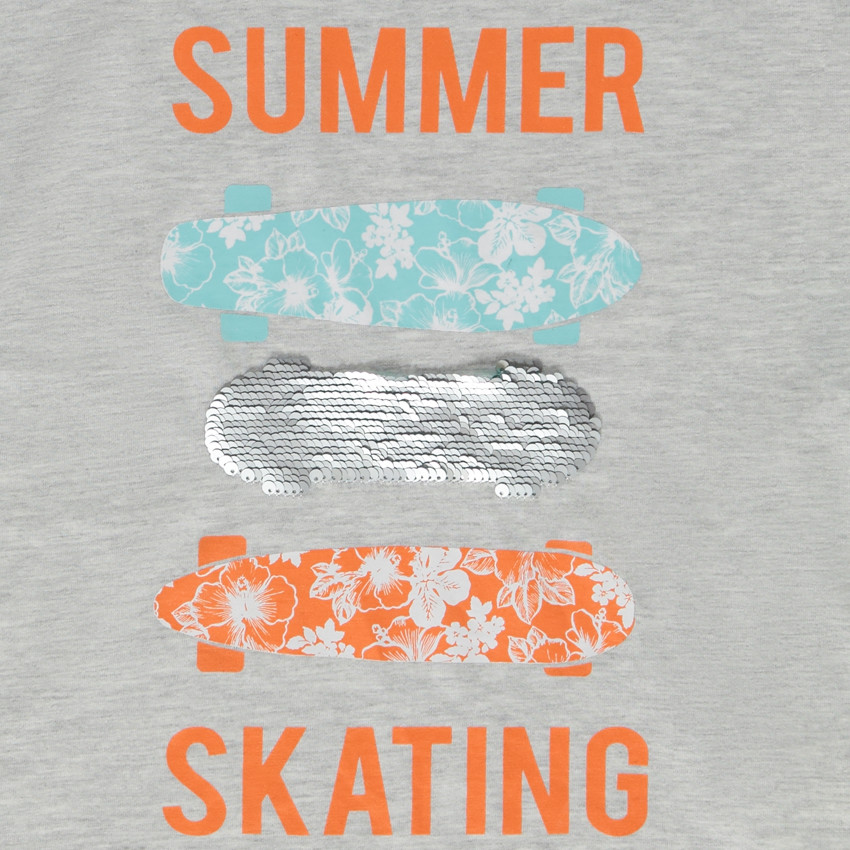 Camiseta manga corta print y lentejuelas mágicas skate para niño  Additional Camiseta manga corta print y lentejuelas mágicas skate para niño