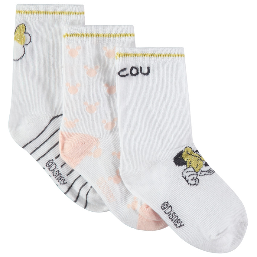 Juego de 3 pares de calcetines con dibujos de Minnie Disney de jacquard  Additional Juego de 3 pares de calcetines con dibujos de Minnie Disney de jacquard