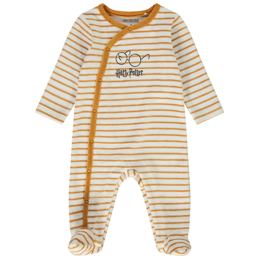 Pelele a rayas de Harry Potter Warner para bebé niño con aperturas según la edad 
