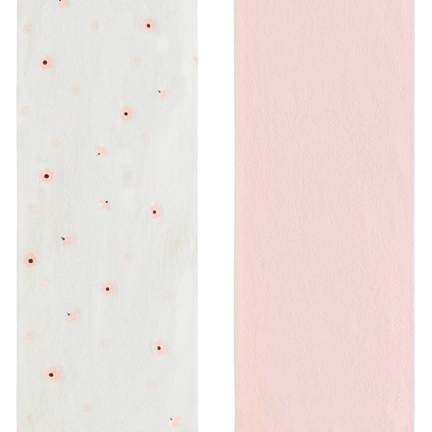 Lote de 2 medias finas de fantasía para niña 