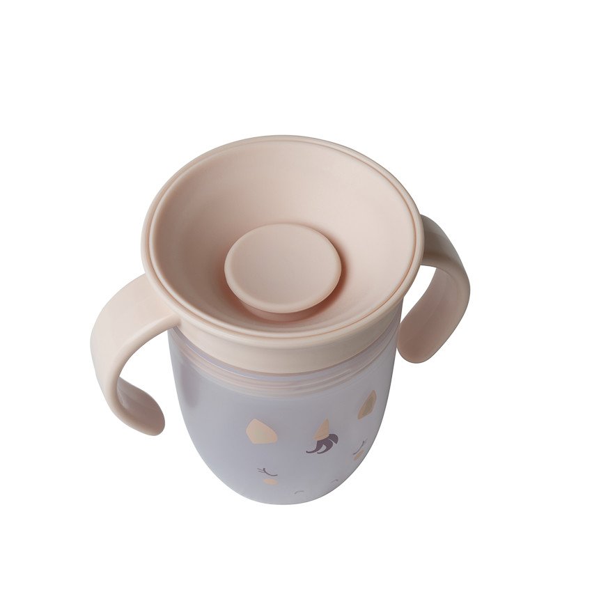 Vaso de aprendizaje 360° antifugas diseño licorne beige 