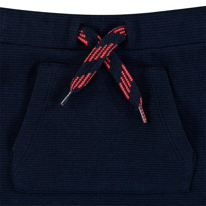 Jogging de felpa motivo cohete y bolsillos canguro  