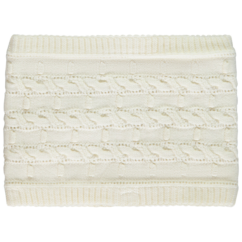 Snood de punto liso con forro de sherpa para niña 