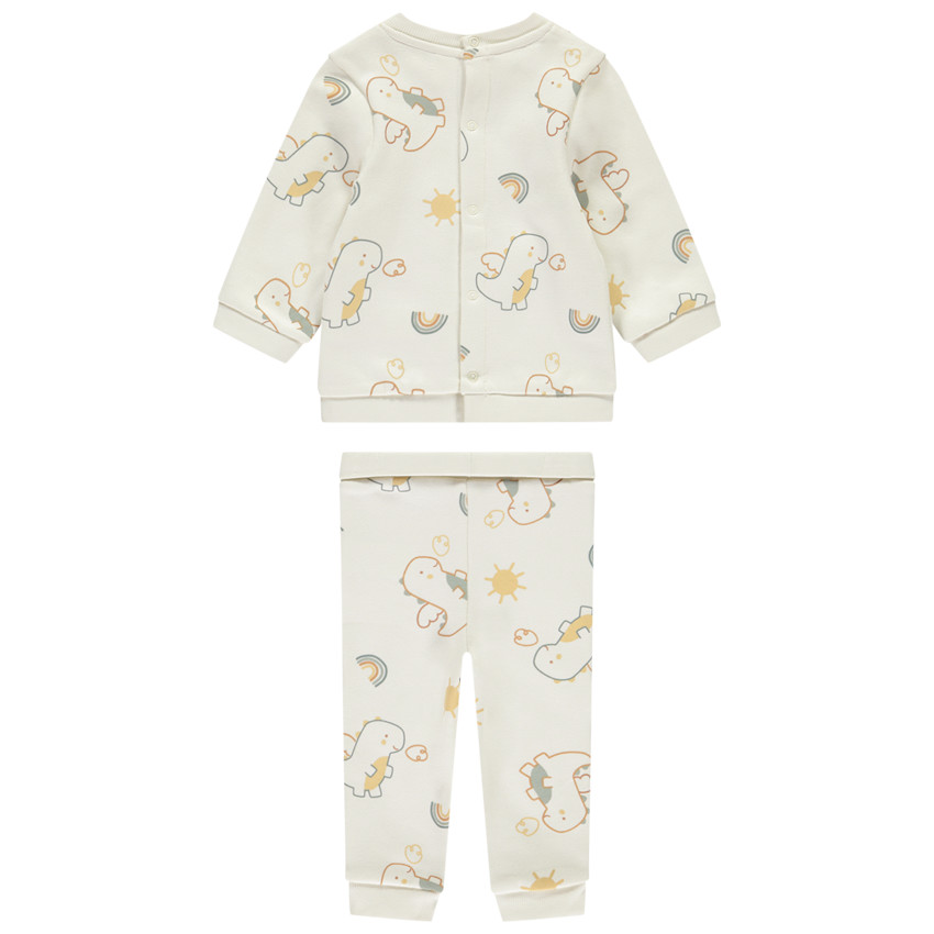 Conjunto de felpa estampada de dragones para bebé niño 