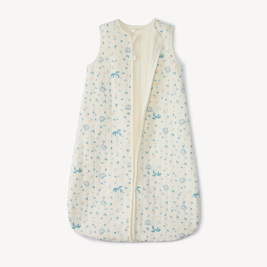 Saco acolchado TOG 1.5 con estampado de monos para bebé niño 