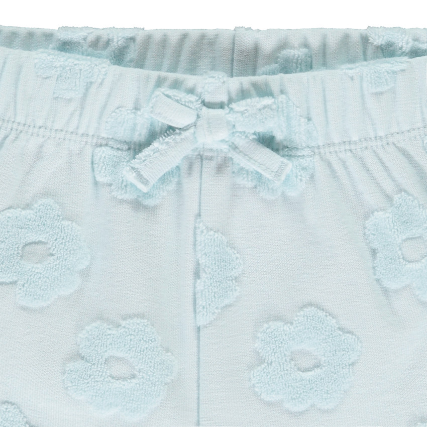 Short de felpa con motivo efecto devorado para bebé niña 