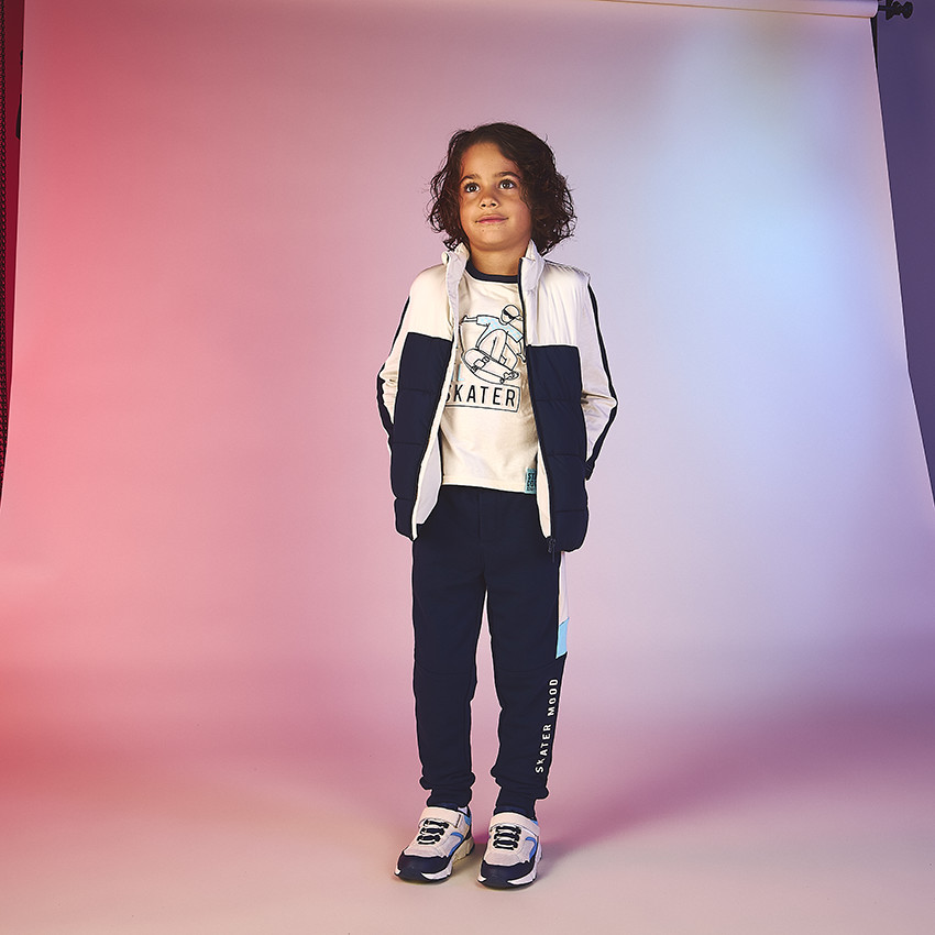 Camiseta de manga larga con estampado de fantasía de skate niño 