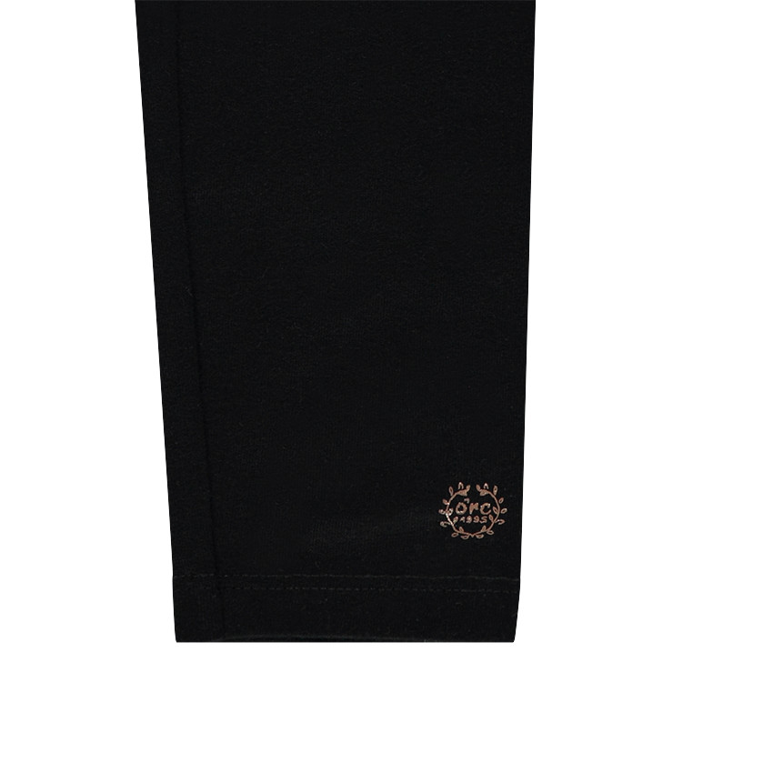 Juego de 2 leggings de punto con logo estampado 