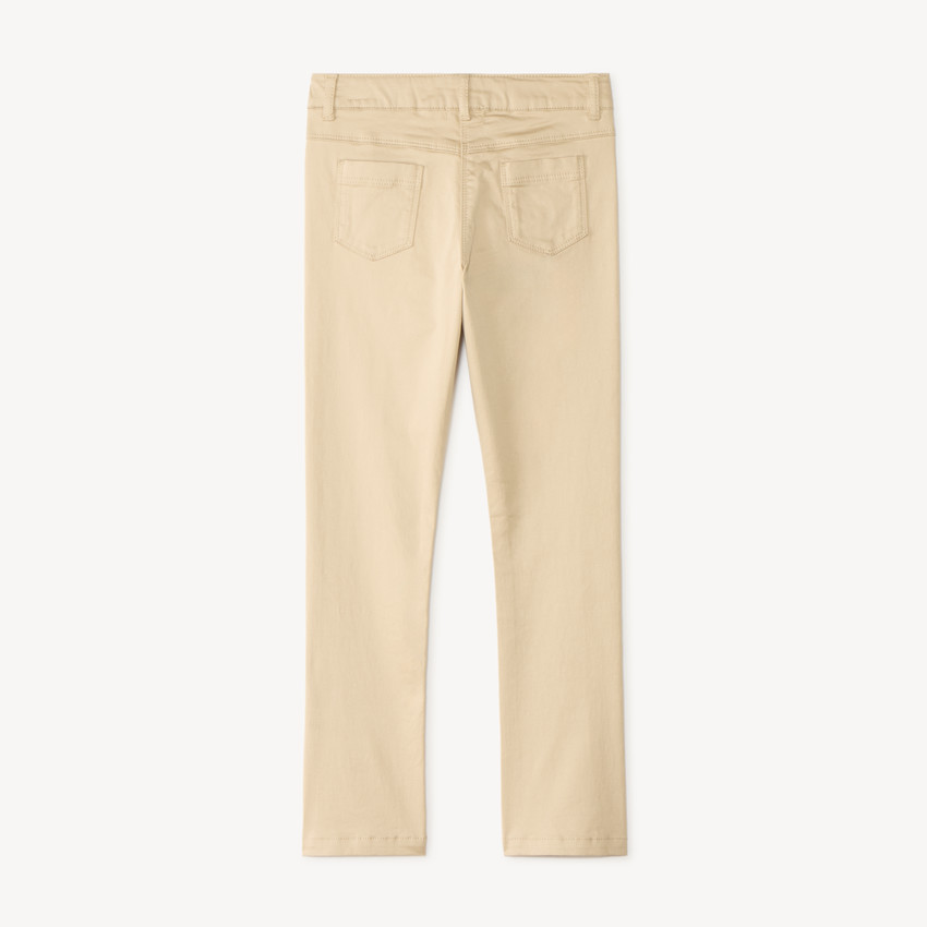 Pantalón slim liso para niña 