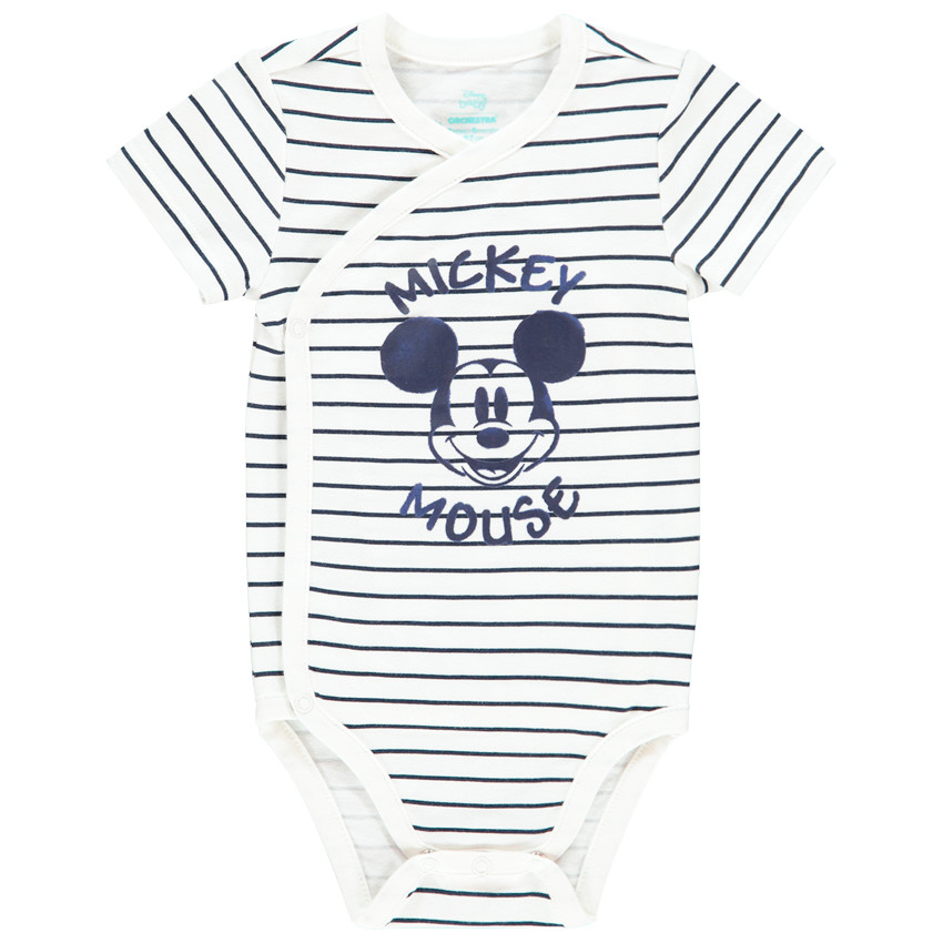 Lot de 3 bodies manches courtes print Mickey Disney pour bébé garçon  Additional Lot de 3 bodies manches courtes print Mickey Disney pour bébé garçon