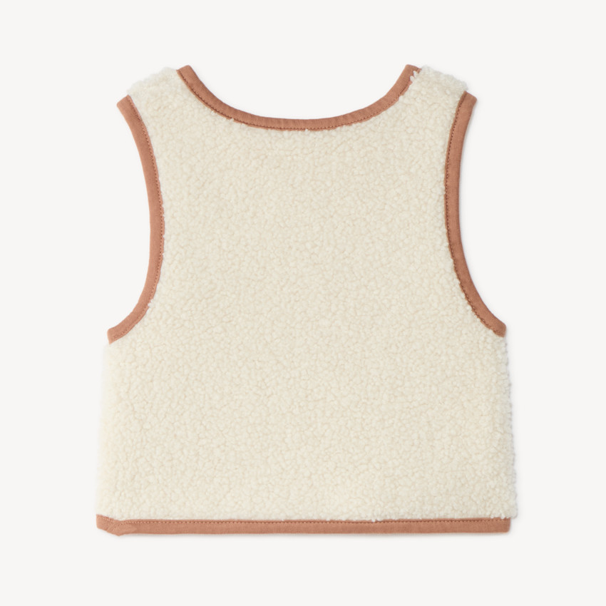 Chaleco reversible sin mangas para bebé niño de sherpa 
