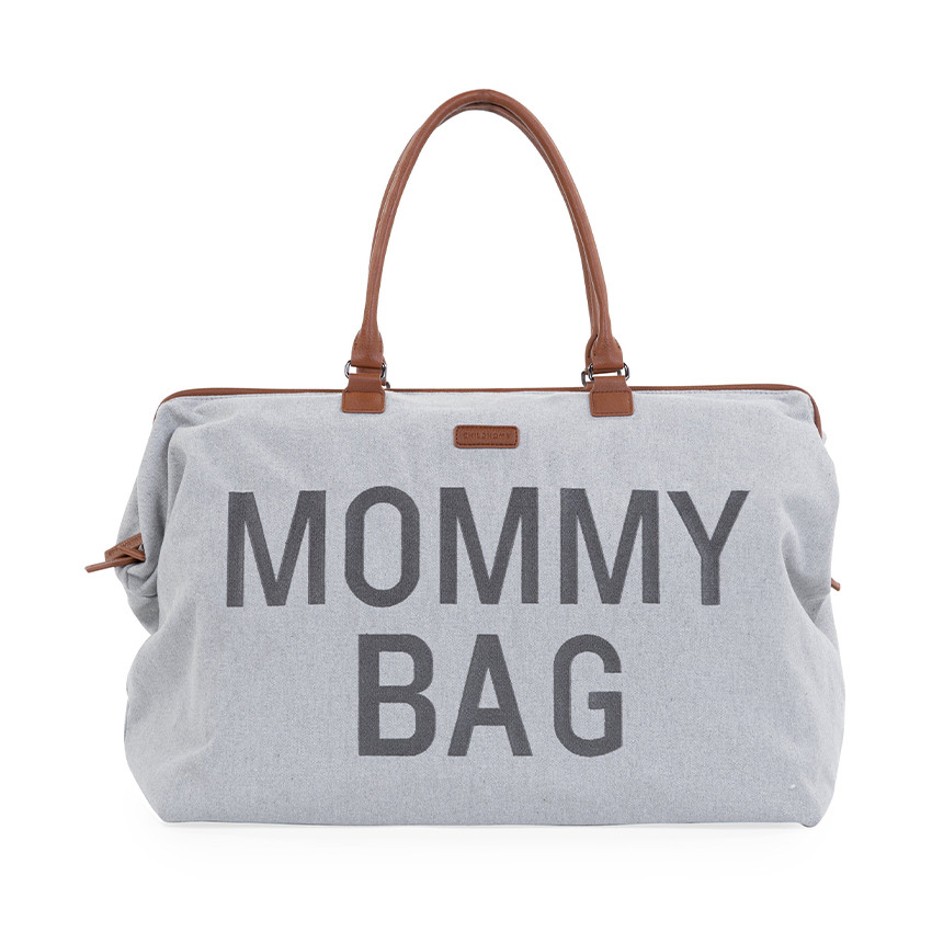 Bolso maternidad Mommy Bag con cambiador canvas gris 