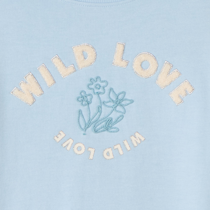 Sudadera de felpa oversize para niña 