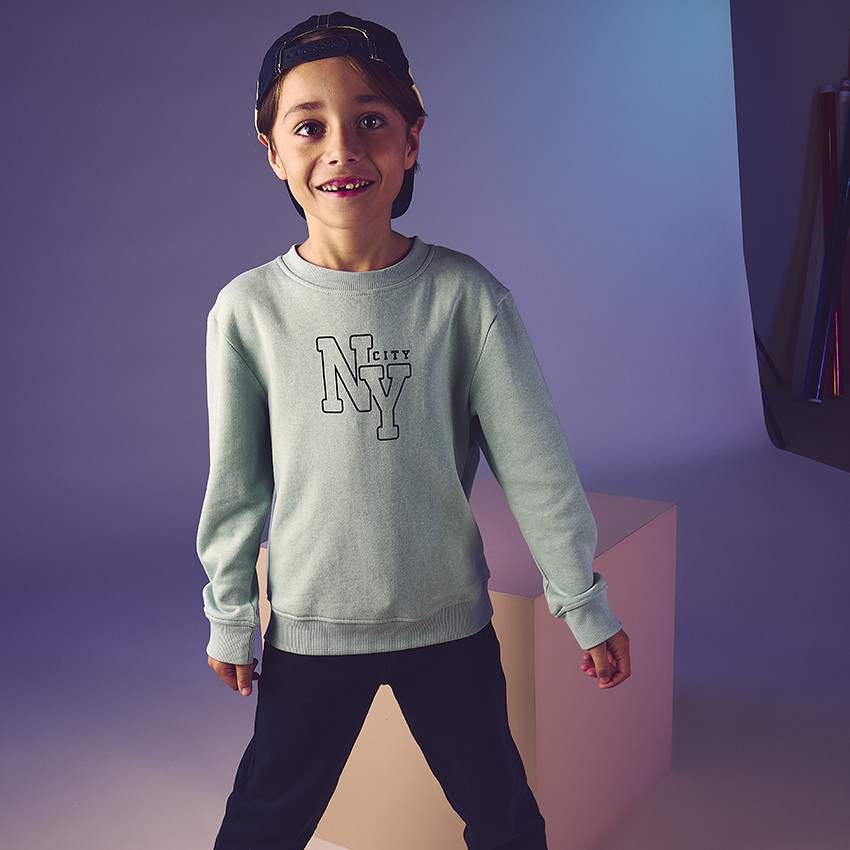 Sudadera de felpa estampada "NY city" para niño  Additional Sudadera de felpa estampada "NY city" para niño
