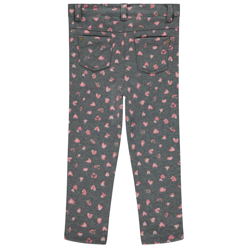 Pantalón de felpa con detalles brillantes para bebé niña 