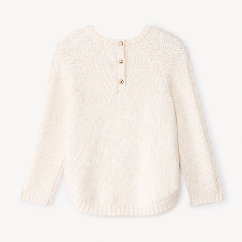 Poncho de punto liso para bebé niña 